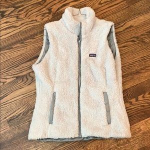 Gray fuzzy Patagonia vest